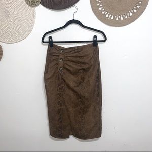ZARA Snake Print Pencil Skirt